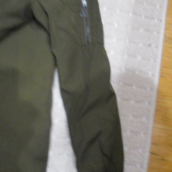 Among equals long modern lined olive black zip coat jacket 12 m - Picture 9 of 9